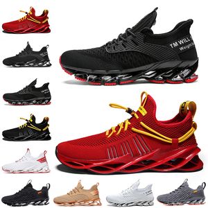 Newest Non-Brand men women running shoes Blade slip on triple black white all red gray orange Terracotta Warriors mens trainers outdoor sports sneakers size 39-46