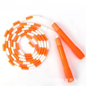 Jump Ropes High Quality PVC Bamboo Joint Design Skipping Rope Anti-Slip Handle Bead Exercise Gym Sports Training