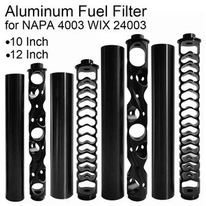Ölbrennstofffilter Lösungsmittelfalle Titan Aluminium Spirale Einzelkern 10 12 Zoll 1/2-28 5/8-24 für NAPA 4003 WIX 24003 1/2x28 5/8x24