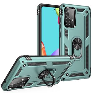 Shockproof Phone Cases For OPPO Reno 6 6Lite 5Lite 4Lite A95 A94 A93 A76 A74 A54 A53 A53s A16 A15 A15s Armor Ring Stand Holder Protective Cover
