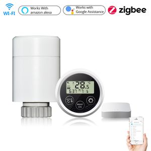 TUYA Smart Thermostaat Instrument WiFi Home ZigBee Radiator Actuator Programmeerbare Temperatuurregelaar Ondersteuning Alexa Google