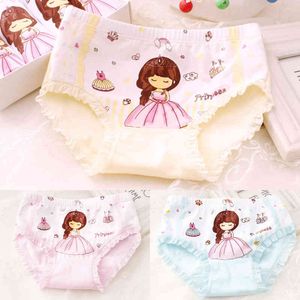 4PCS/LOT Kids Baby Girls Cotton Panties Children Underwear Wholesale Briefs 3-9 Years Old