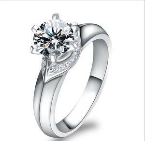 Niesamowite Pretty 1ct Diamond Female Platinum 950 White Gold Engagement