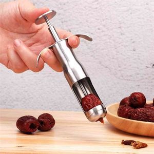 Kitchen Cherry Stainless Steel Fruit Nucleus Easy Removal Tool Hawthorn Red Date Accessories 210423