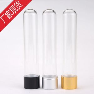chinese new design 15ml 20ml 30ml 50ml 60ml 80ml 100ml clear glass testing tube bottle vial storage with cork for perfume powder dry herb