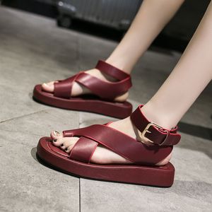 Sommer Keil Espadrilles Kleid Schuh Frauen Sandale Offene spitze Gladiator Frau Casual Weibliche Plattform Sandalen Große Größe