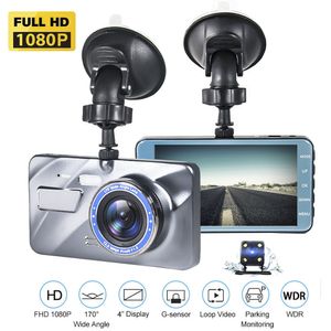 Full HD 1080p Car DVR kamera Auto 4-calowe lusterka wsteczna cyfrowy rejestrator wideo podwójny soczewki G-czujnik Kamera rejestracyjna 2.5D Cam Cam T6