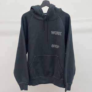 Erkek Hoodies FLA Bizim Lecacy Stil Pekin SKP Sınırlı İş Mağazası Sloganı Motosiklet Kapüşonlu Kazak High Street