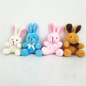 6cm Plush Bunny Pendant Keychain Söt små plyschdjur Nyckelring Påskfest Favoriter Kids Gifts C0117