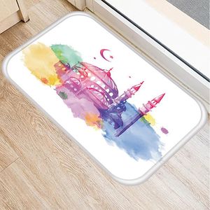 Tapetes Ramadan Decoração Eid Mubarak Banheiro Esteira Cozinha Tapete Capacete Anti-Slip Tapete Tapis Salão Tapetes