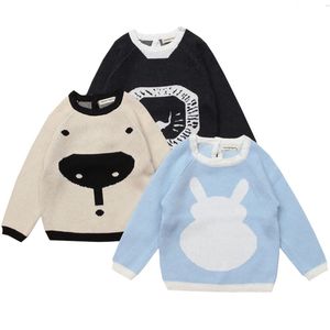 Dziewczynka Ubrania Chłopcy Dzieci Dzianiny Swetry Jesień Zima Moda Odzież Kids Pullover Topy Dziewczyny Sweter 1-5 rok 210521