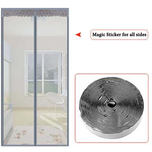 s Fiberglass Magnetic Curtains Door Screen Anti Mosquito Curtain Hands-free Mosquito Net Curtain Kitchen Door Screens 210712