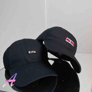 Kith Baseball Cap Män Kvinnor Högkvalitativ Fold Line Broderi Applique Caps Casual Couple Hat EQ