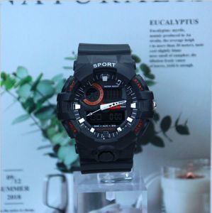 Bai Sheng Dragon Double Display Multifunktionell Koreansk Fashion Middle School Studenter Vattentät Sport Ins Wind Electronic Watch Tide