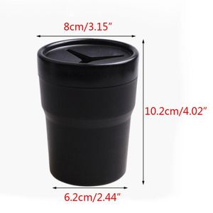 Andra interiörstillbehör bil Multifunktion Holder Mini Pen Tissue Coin Box Black Auto Trash Bin Container Holder Cup Mounts