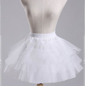 Flickor petticoat underskirt fest kort klänning enfant fille balett tutu mini kjol