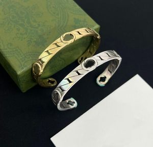 European and American multi-style letter open bracelet brass material retro accessories women high quality fast delivery