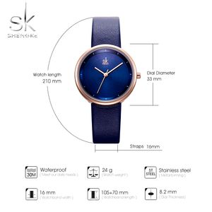 2022Shengke frauen Uhren Mode Damen Uhren Für Frauen Leder Uhr Kleid Armbanduhr Luxus Relogio Feminino Bajan Kol Saati