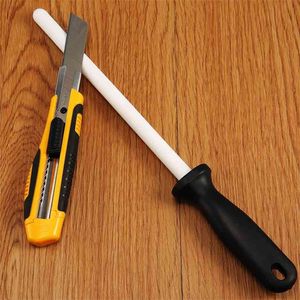 Sharpener da faca da haste de cerâmica de 8 polegadas que afiar zircônia que aprimora para facas de aço de chefs Assistente de cozinha 210615