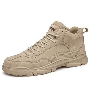 Top Sale Men Kvinnor Plattform Running Skor Mens Kvinnor Kaki Kyla Grå Sneakers Utomhus Sportskor Jogging Tränare Zapatos 39-44 EUR