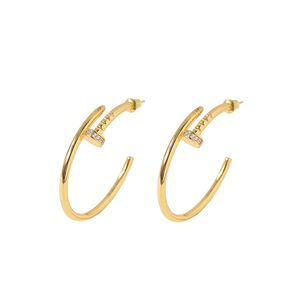 2021 luxury jewelry designer earrings chandelier women gold studs big ear diamond earring silver rose womens stainless steel design nail cuff fashion jewellery