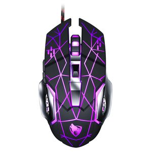 Wired Gaming USB Optisk Gamer Ergonomiska Möss 6 Knappar 3200DPI Dator Programmerbar Mus PC Laptop Desktop