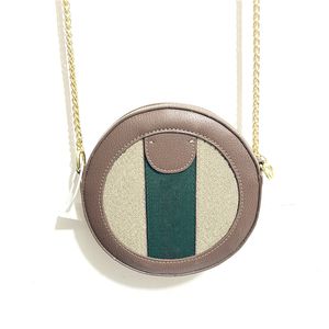 Original Designer Round Crossbody Bag for Women Circular Cross body Handbag Purse With Chain Ladies Fashion Top Quality Wallet Shoulder Bags