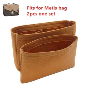 Für Pochette Metis Insert Organizer Make-up-Tasche Reise Organizer Tragbare Kosmetiktaschen Designer Crossbody Metis Bag Organier 210821