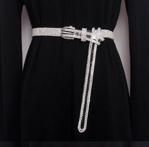 Belts Fashion Fashion Blingbling Diamonds PVC Cummerbunds Corsários de vestido feminino Decoração da cintura R1633