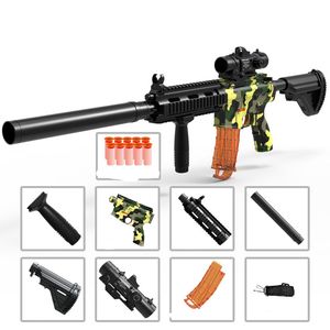 M416 Manual Rifle Toy Guns With Soft Bullet For Boys Kids Military Pneumatic Launcher Model Outdoor Game Props