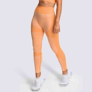 Knitting Butt Lifting Sport Pants Absorption Women High Rise Yoga Leggings Fitness Elasticity Ropa Deportiva Pantalones Mujer 210514