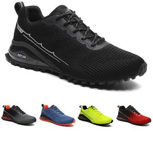 Mode Non-Brand Män Running Skor Svart Grå Blå Orange Lemon Grön Röd Bergsklättring Walking Sko Mens Trainers Outdoor Sports Sneakers 41-47