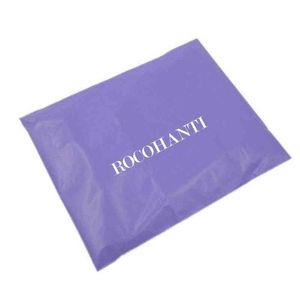 100x buste di spedizione in plastica viola stampate personalizzate / buste postali per abbigliamento, busta per imballaggio Express Post Satchel H1231