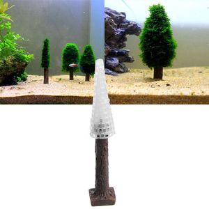 Decorações C1FA Simulação Xmas Moss Christmas Tree Plant Grow Aquarium Tank Landscape Decor