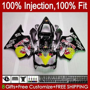 OEM Body for Honda CBR600F4I F4 I CBR600FS 01-03 Bodywork A6NO.81 CBR 600F4I 600 F4I FS CC 2001 2002 2003 CBR600 F4I 600cc 01 02 03 Fairing de Molde de Injeção Amarelo Vermelho