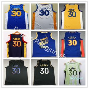 Stephen Curry Jersey Davidson Wildcats College Basketball zarobił miasto zszyty vintage granatowy czarny biały czerwony zielony żółty żółty