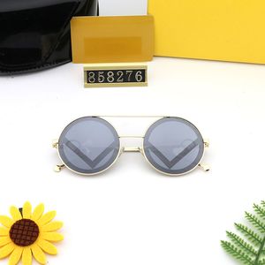 6 Colors Round Sunglasses Unisex Designer Luxury Women Men Sun Glasses Fashion Multicolor Anti-radiation Sports Glasses F Sunglass D2110063HL