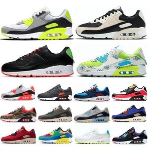 2022 Top quality Running Men and women Sports shoes Trainer 90s Sneakers Classic Mesh Blue Black Cushion Surface Breathable size 36-46
