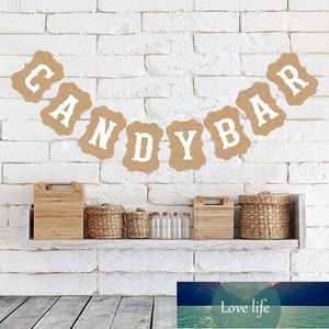 Hohe Qualität 1PC CANDYBAR Englisch Brief Banner Hängen Bunting Flagge Dekoration Für Geburtstag Party Decor Hochzeit Party Supplies