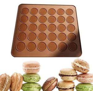 Kitchen Tools 30 Hole Silicone Baking Pads Oven Macaron Silicon Non-stick Mat Bakings Pan Pastry Cake Pad Tool SN2371