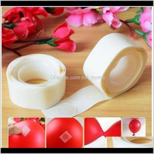 Wydarzenie Dekoracji Świąteczny Dom Garden200PCS / Lot Wymienny Wedding Dekoracje Urodzinowe Załącznik Klej Dot Balloons Party Dostawy Naklejki