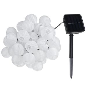 10/20/30/50 LED White Solar String Fairy Light Ball Lampa Outdoor Garden Decor - 10led