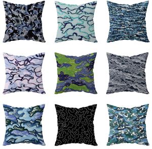 The latest 45X45CM pillow case, camouflage pattern style selection, texture home furnishing cushion, support custom logo