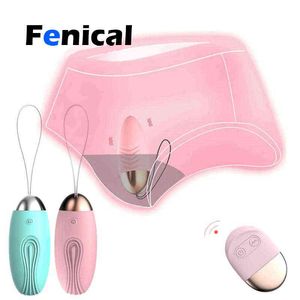 Giocattoli del sesso dell'uovo vibrante inseribile delle uova per le donne Stimolatore del clitoride Vaginale Kegel Trainer Balls Vibratore della pallottola con telecomando 1124