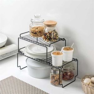 Infohouse Kitchen Stand Rack Szafka Półka Dish Suszenie Spice Słoiki Przyprawa Butelki Uchwyt Półki Organizator 211112