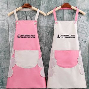 Herb Simple Waterproof and Oil Proof Household Apron Kitchen Fashion Lovely For Cleaning Work Cooking 210622