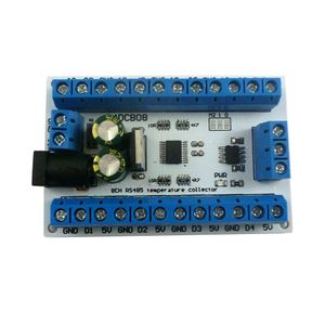 Wholesale temperature sensor module for sale - Group buy 8CH DC V RS485 DS18B20 Temperature Sensor Temperature acquisition collector module for Paperless recorder PLC Configuration
