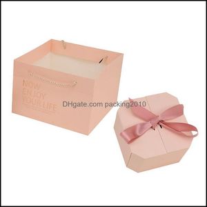 Event Festive Party Supplies Home & Gardenpcs Beautif Gift Containers Octagonal Elegant Wrap Box Paper Bag Wrap Drop Delivery 2021 A4Ocv