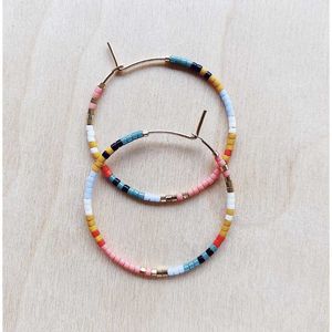 Hoop & Huggie Go2Boho Beaded Earring Miyuki Seed Beads Ear Ring For Women Simple Gold Color Circle Boho Earrings Female Party Jewelry