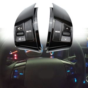 6-nyckelpiano svart för Hyundai ELANTRA 2008-2010 SWITCH MULTI FUNCTION RATEING Wheel-knapp Ljudvolymmusikkontroll Blå bakgrundsbelysning med Bluetooth